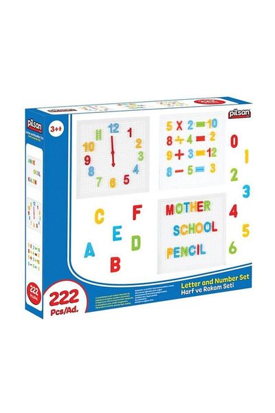 PİLSAN Pilsan Letter and Number Set 222 Pieces