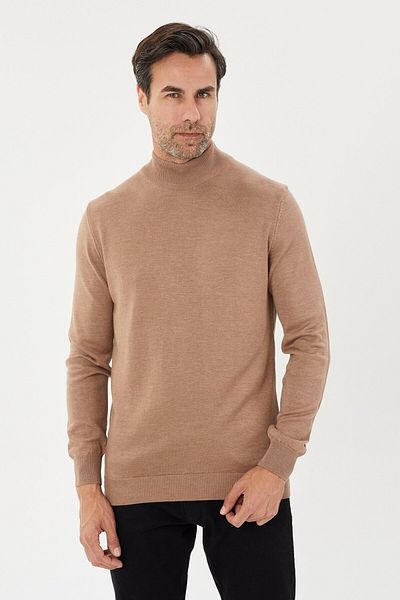 Tony Montana Tony Classics Half Turtleneck Basic Knitwear- T-1003
