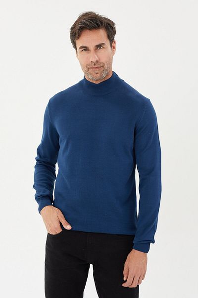 Tony Montana Tony Classics Half Turtleneck Basic Knitwear- T-1003