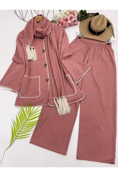 YEDİLALE Scarfed Knitting Suit [Std Size]