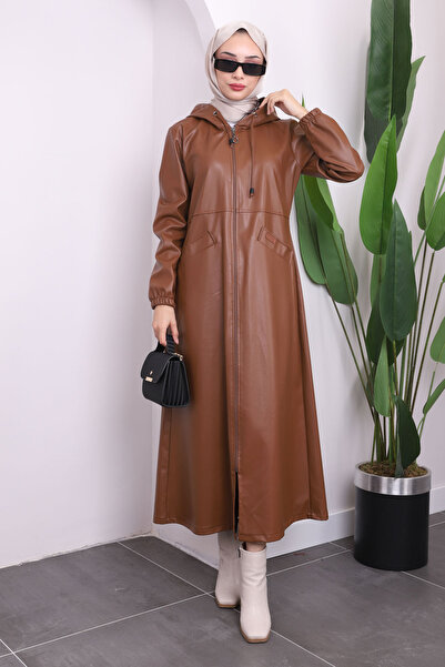 İmajButik Δερμάτινο καπάκι τσέπης με κουκούλα