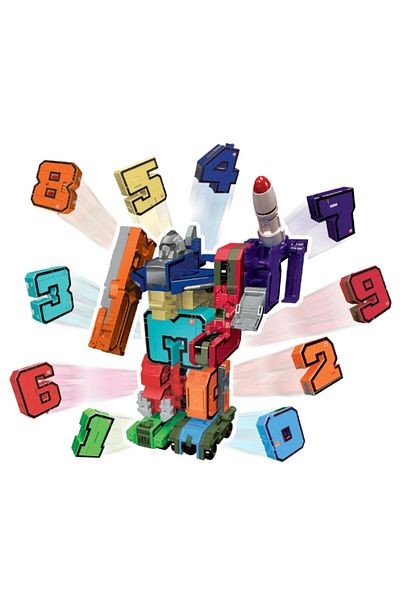 Pocket Morphers Numbers That Can Be Transformed into Robots Set of 10
