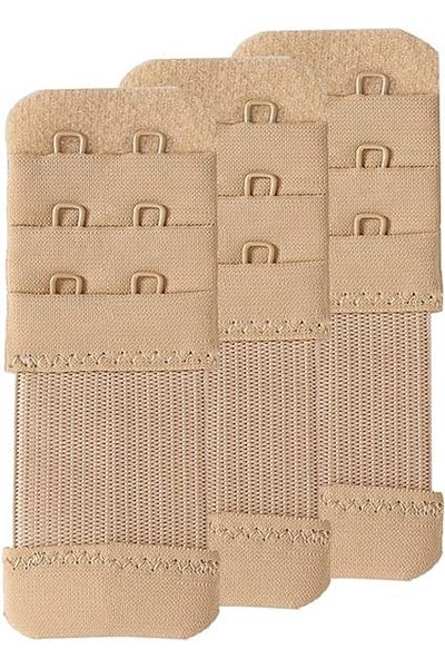 KUIN 3 bucăți (agraf elastic) 2x3 cu cârlige atașament extensie sutien