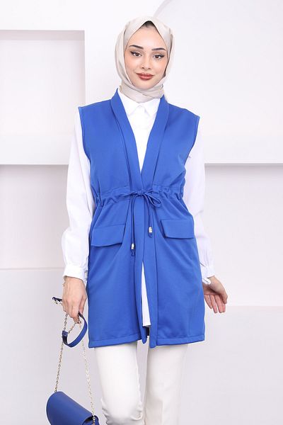 İmajButik Sax Vest with Waist Tie