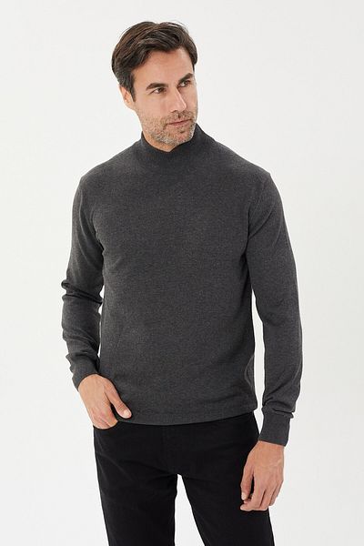 Tony Montana Tony Classics Half Turtleneck Basic Knitwear- T-1003