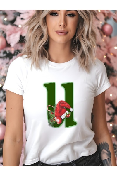 IŞILAY REKLAM Μπλουζάκι Goro Natal Alfabeto Decorativo - U