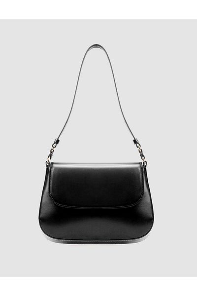 Cabani 100% Genuine Leather Black Women's Shoulder Bag