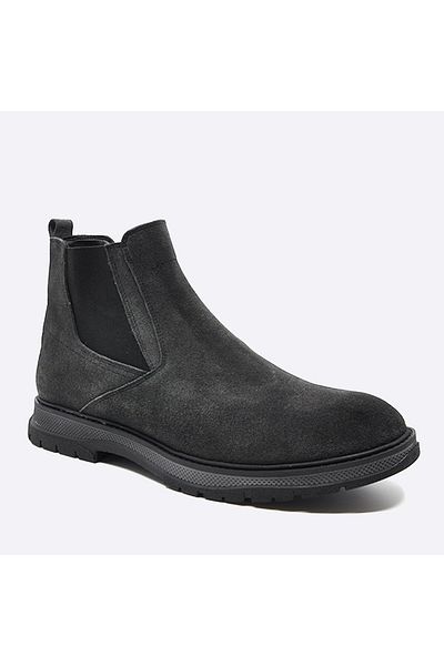 Fosco Suede Leather Gray Winter Men's Boots 2603 913