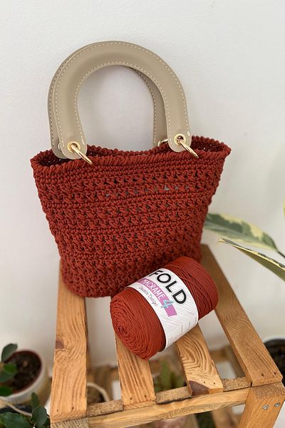 FOLD Yarn Macrame No:4 - 105 Polyester Macrame Thread 2 mm - 200 Gr -230 m Supla Thread Bag Thread