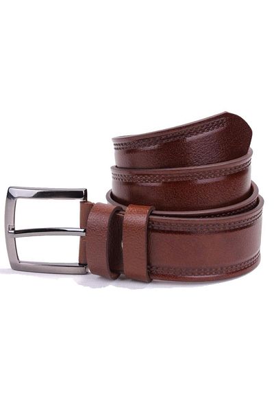 DAGOSTER DMK26-468DG Καφέ 4 cm Ανδρική ζώνη από γνήσιο δέρμα