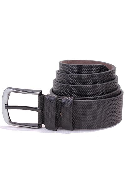 DAGOSTER DMK26-456 Μαύρη τυπωμένη ανδρική ζώνη από συνθετικό δέρμα 4,5 cm