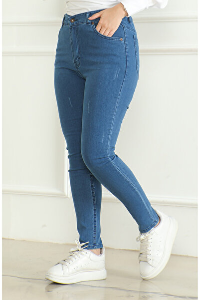 sefamerve Basic Kot Pantolon 2781-03 Mavi