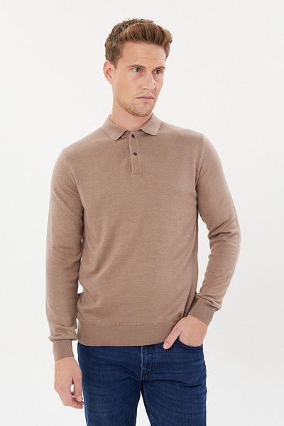 Tony Montana Tony Classics Polo Neck Basic Μακρυμάνικο Πλεκτό- T-1006