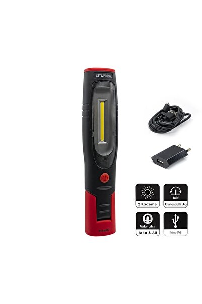 CETA FORM R10-max2 Şarjlı Led Çalışma Lambası 400 Lümen N11.11801