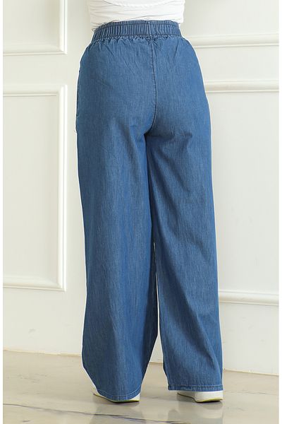 sefamerve Blaue Jeans – elastische Taille, Modell 7568-02