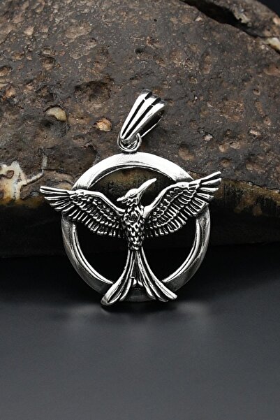 Prestige 925 Ayar Gümüş Anka Kuşu Figürlü Kolye Ucu