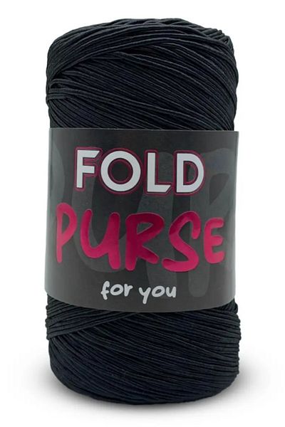 FOLD Yarn Purse - Μαύρο κερί σχοινί Supla Ipi