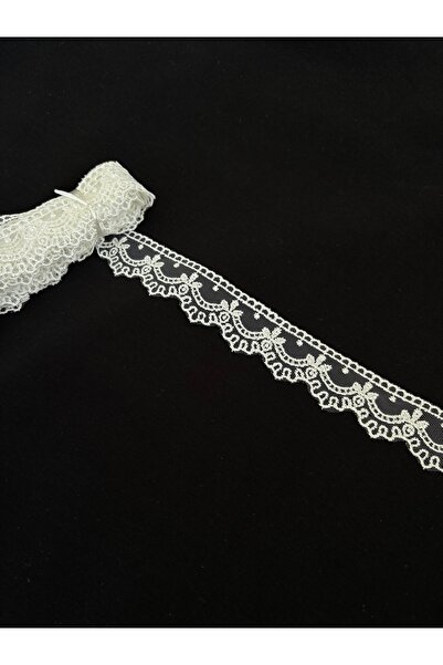 Butik Güpür dantel dar kenar bant top imza tekstil Fransız Güpür uç takım inc...