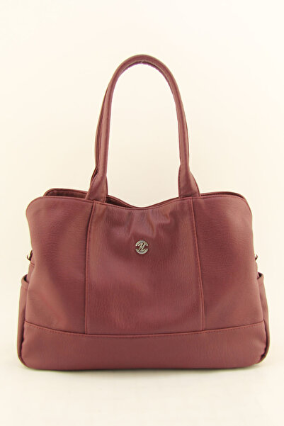 HNB Women's Burgundy Casual Multi-Compartment Shoulder Bag