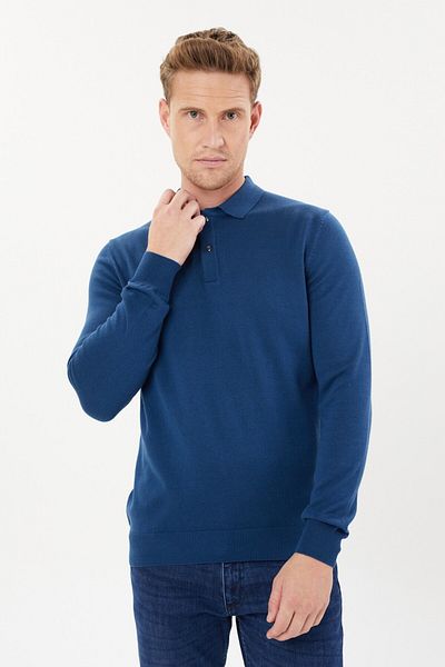 Tony Montana Tony Classics Polo Neck Basic Μακρυμάνικο Πλεκτό- T-1006