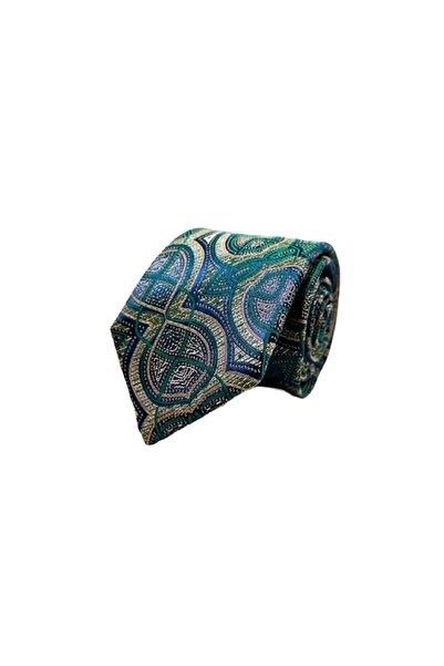 VENCHY Yeşil Bej Hare Desen Kravat 9905-2K