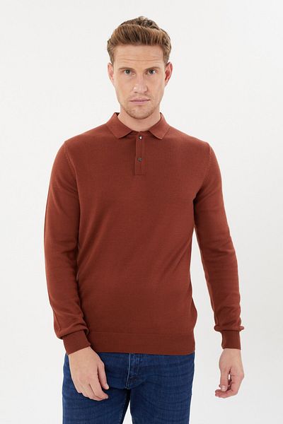 Tony Montana Tony Classics Polo Neck Basic Μακρυμάνικο Πλεκτό- T-1006