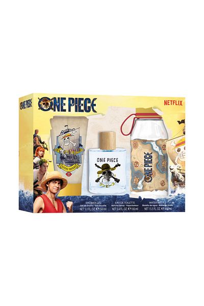 Air-Val Netflix One Piece-Edt 100 ml + Shower Gel 150 ml + Water Bottle  Gift Set
