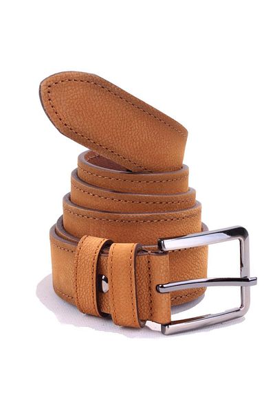 DAGOSTER DMK26-464DG Ανδρική ζώνη Tan 4 cm από γνήσιο δέρμα