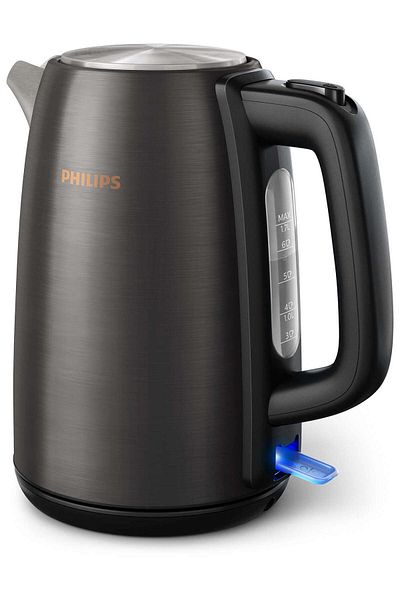 Philips 5000 Series Stainless Steel Kettle In Black & Copper Hd9352/31- 1.7 Liters