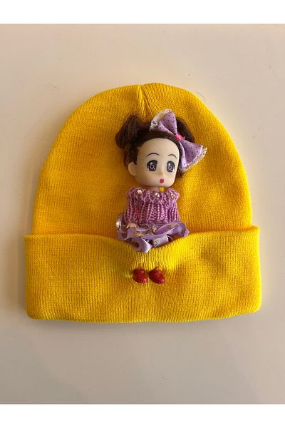 fethi mekik Children's Beret Figured Beret with Plush