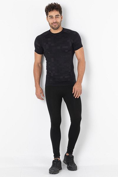 MioFit Tricou sport fără cusături cu mânecă scurtă pentru alergare ușoară pentru bărbați