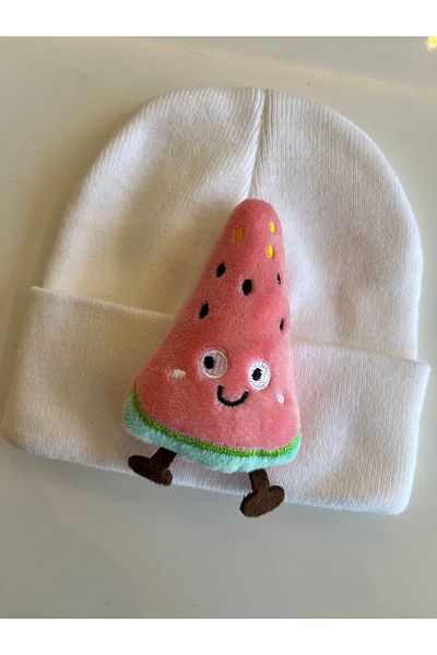fethi mekik Children's Beret Figured Beret with Plush