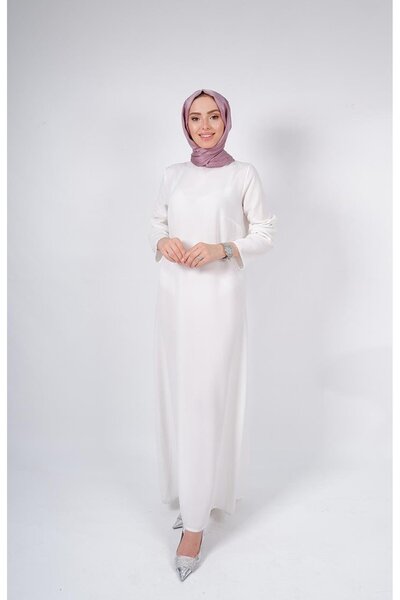 White Corner Elbise 1106 Beyaz