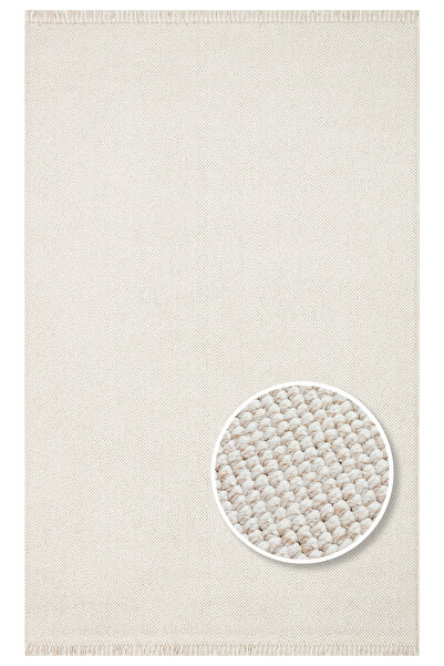 Kalesta Budva Plaın Beıge Yumuşak Bukle Dokulu Hav Toz Vermeyen Kesme Yolluk, Koridor, Mutfak,Salon Halısı