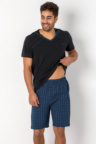 Doremi Men's Short Sleeve Pajama Set