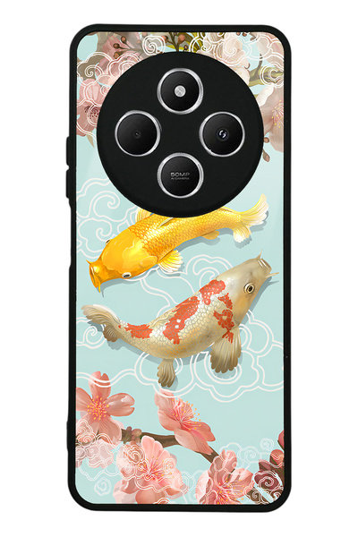 Spoyi Xiaomi Redmi 14C Glossy Phone Case with Koi Fish Design