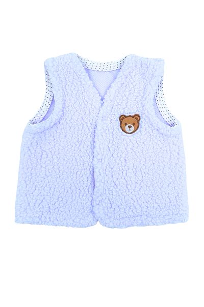 PATSAN Fleece Plush Baby Vest - Teddy Bear Design
