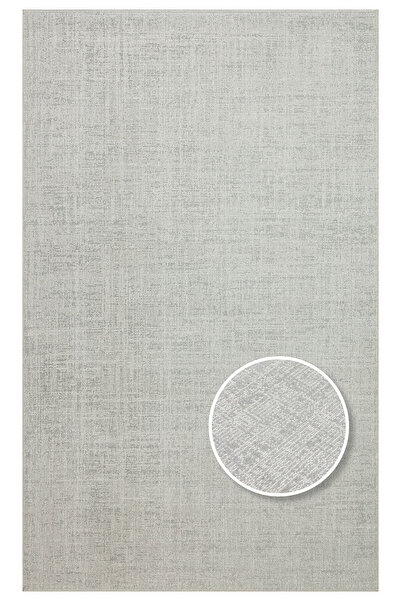 Vog Halı AURA Minimal Gri Yumuşak Dokulu Hav Vermez Polyester Modern Şık Salo...