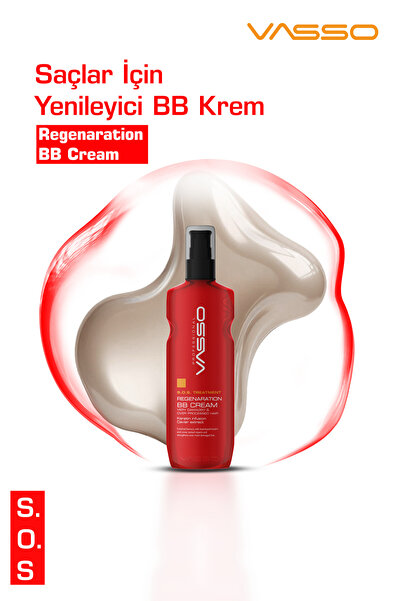 VASSO WOMEN Yıpranmış Saçlar Için Keratinli Havyarlı Durulanmayan Saç BB si 175 ml