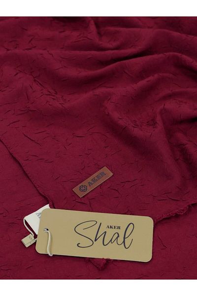 Aker Şal Bamboo Kraş - 4040100-941 - Roşu Claret