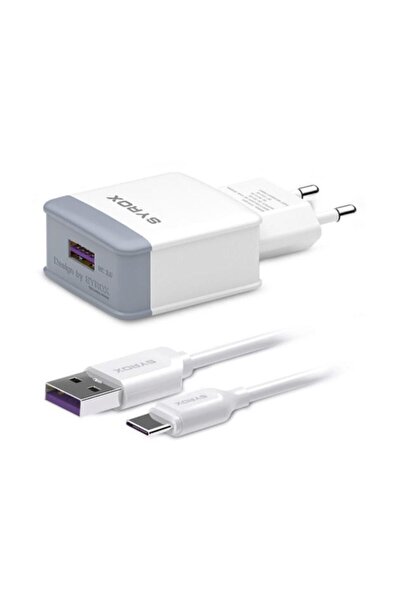 Syrox J28 Samsung Huawei Xiaomi Type-c Şarj Aleti Ve Usb Kablo 2'li Set