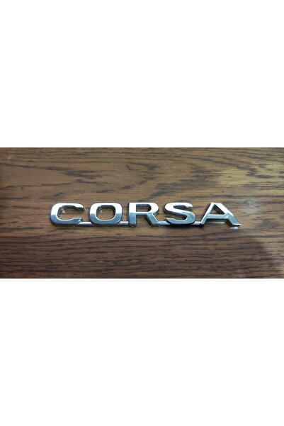 restinal حروف صندوق السيارة موديل Opel Corsa B 1998 - مطلية بالكروم وشريط مزد...