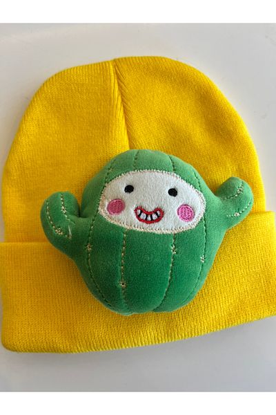 fethi mekik Children's Beret Figured Beret with Plush
