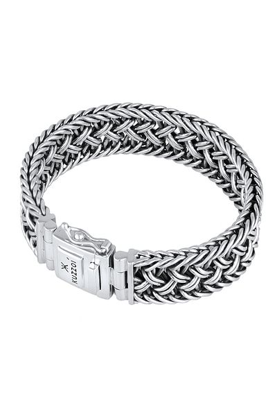 KUZZOI Armband Weizenkette 925 Sterling Silber