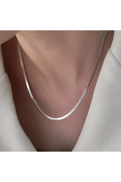 MITH SB TAKI الفولاذ المقاوم للصدأ سلسلة قصيرة إيطالية فضية