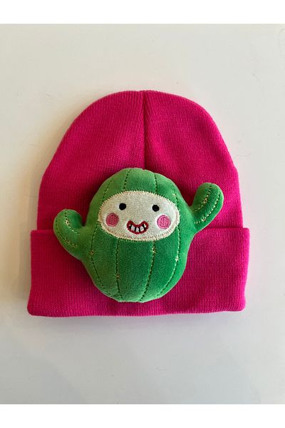fethi mekik Children's Beret Figured Beret with Plush