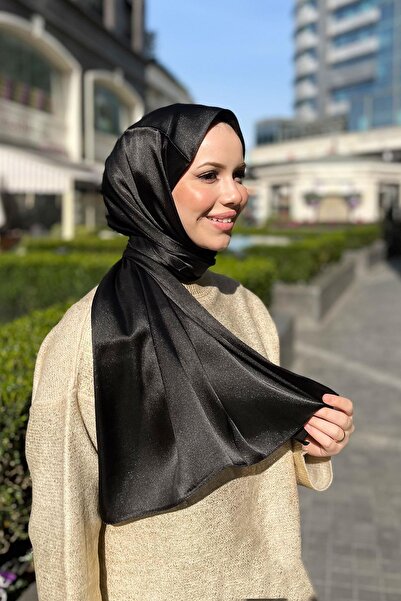 Aker Kristal Şal - Düz Renk - 3030100-911 - Siyah