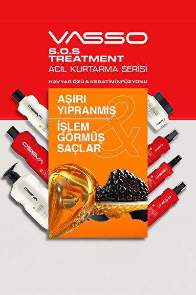 VASSO WOMEN Aşırı Yıpranmış Saçlar Için Keratinli Acil Kurtarma Kırık Uç Onarıcı Serum -hair Serum 100 ml