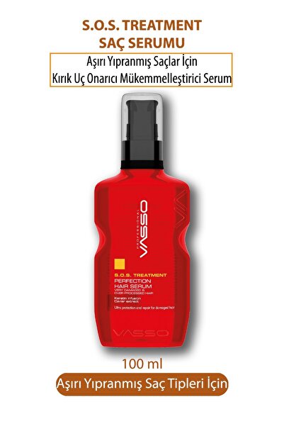 VASSO WOMEN Aşırı Yıpranmış Saçlar Için Kırık Uç Önleyici Saç Serumu- Perfect...