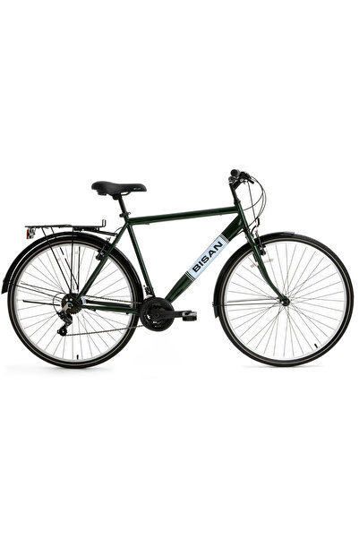 Bisan Hardy 28" Jant Şehir Bisikleti - Yeşil (21 Vites, 46 CM Çelik Kadro, Gü...
